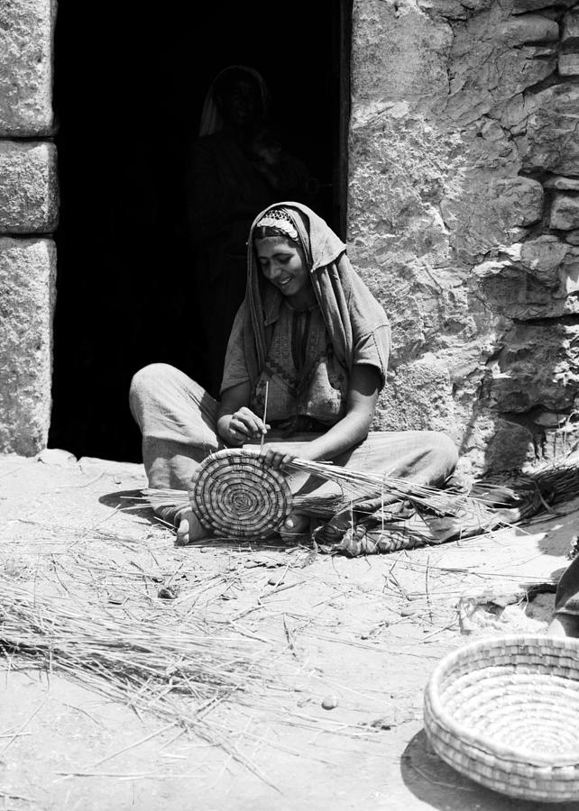 Weaving Reed Baskets #2 Photograph by Munir Alawi