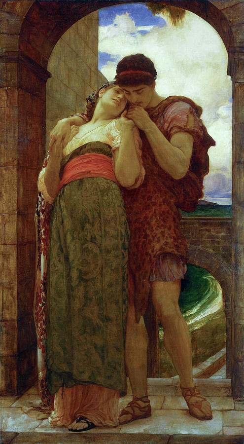 Frederic Leighton Painting - Wedded #2 by Frederic Leighton