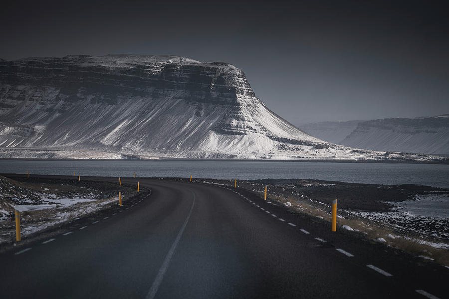 Nature Photograph - Westfjords Snowy Envoronment, Towns And Mountains #2 by Cavan Images