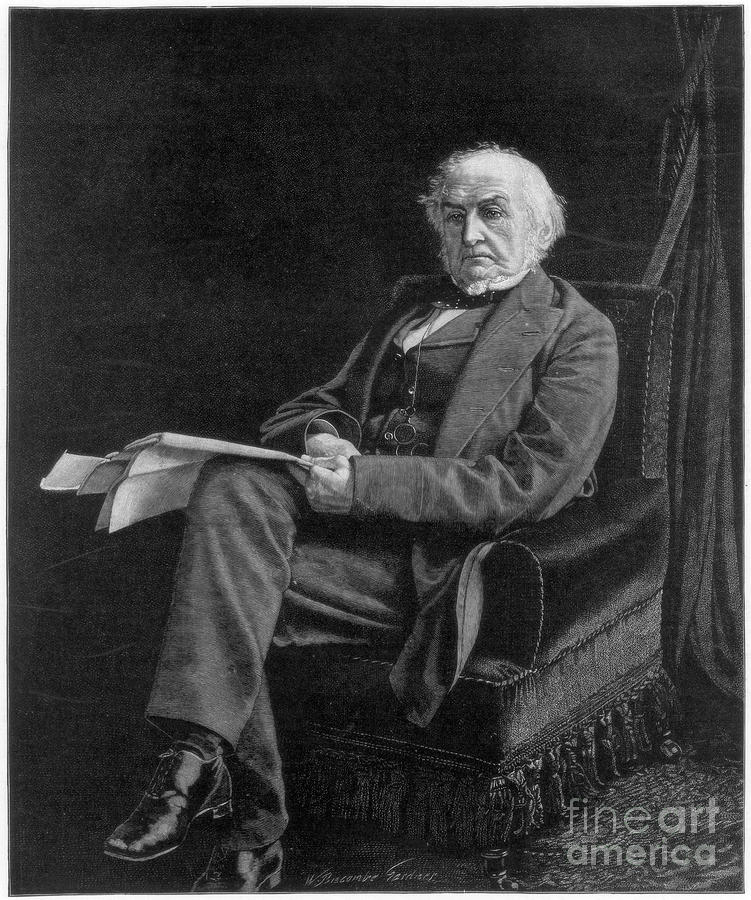 William Ewart Gladstone, British #2 Drawing by Print Collector