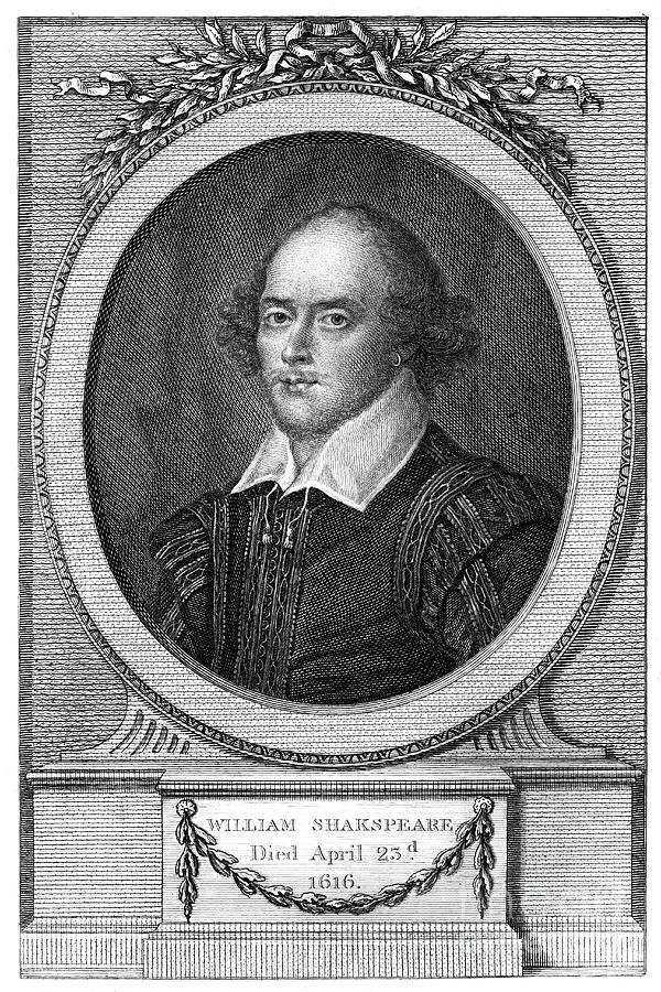 William Shakespeare, English Poet #2 Drawing by Print Collector