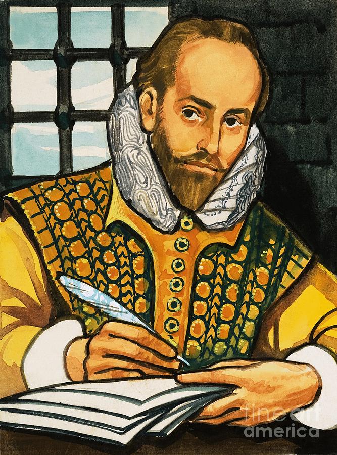 William Shakespeare Painting by English School