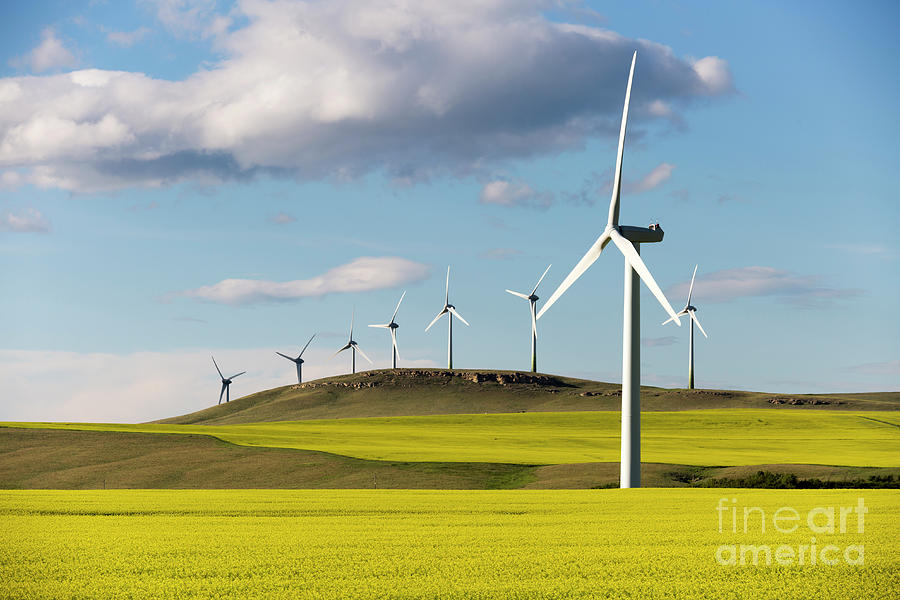 Wind Turbine Renewable Energy Alberta Canada Photograph by ...