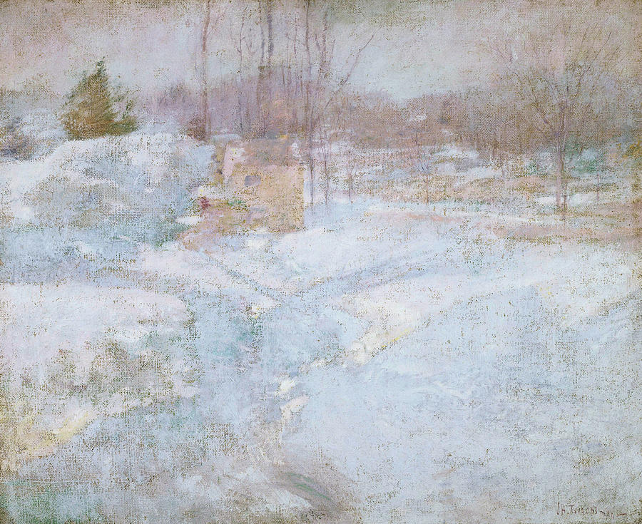 John Henry Twachtman Painting - Winter #2 by John Henry Twachtman