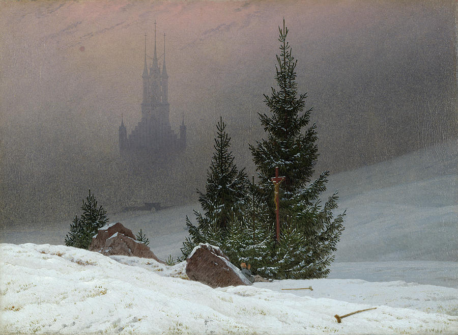 Caspar David Friedrich Painting - Winter Landscape #2 by Caspar David Friedrich