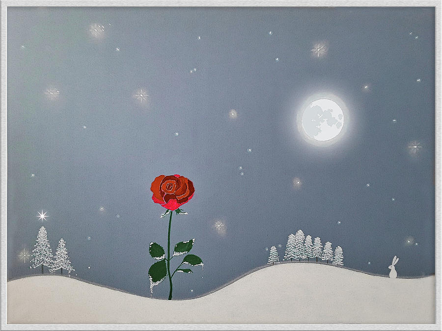 Winter Rose #2 Painting by Harald Dastis