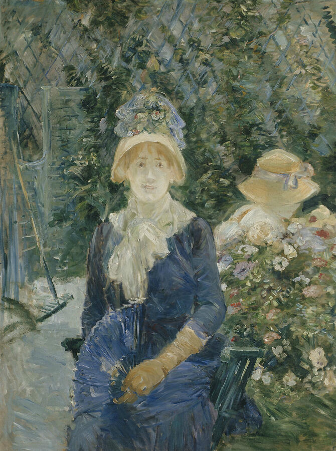 Woman in a Garden, from 1882-1883 Painting by Berthe Morisot