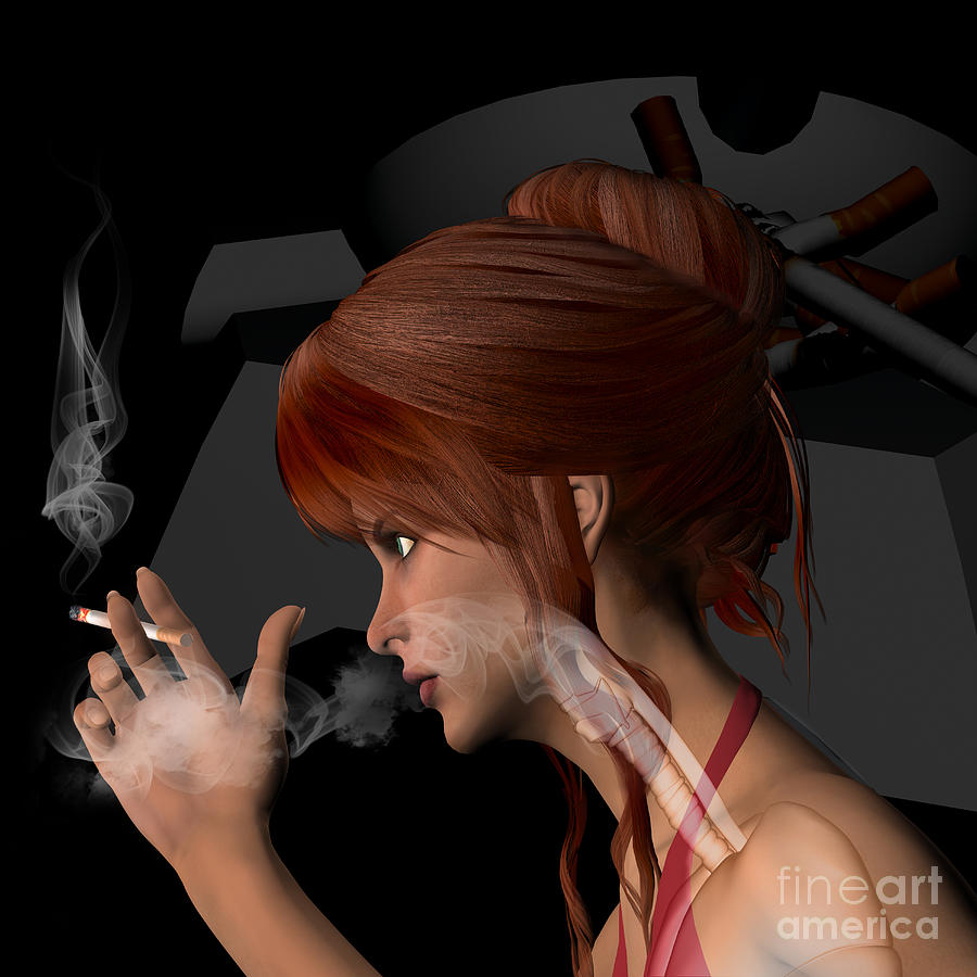 Woman Smoking Cigarettes #2 Photograph by Fernando Da Cunha/science Photo Library