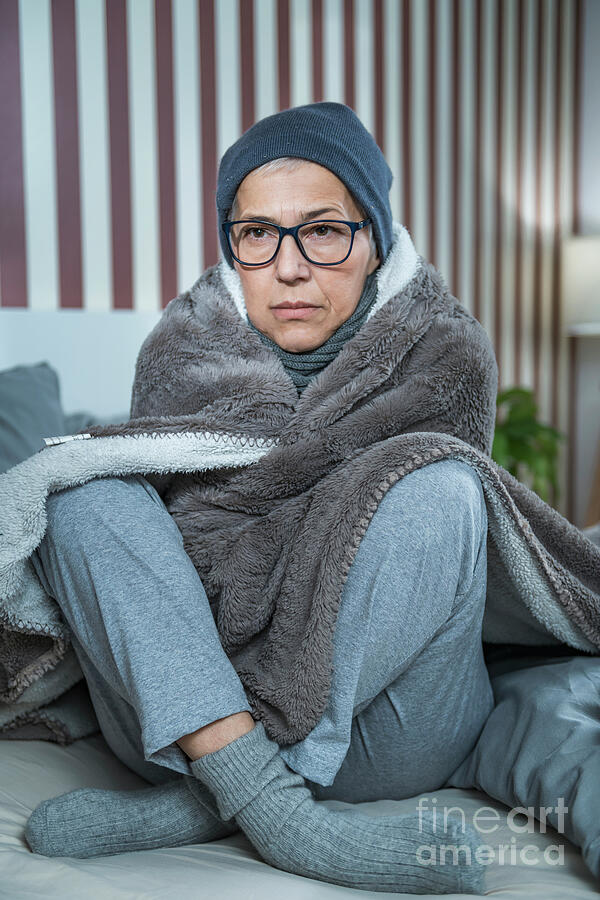 Woman With A Cold #2 Photograph by Microgen Images/science Photo Library Woman With A Cold #2 Photograph by Microgen Images/science Photo Library