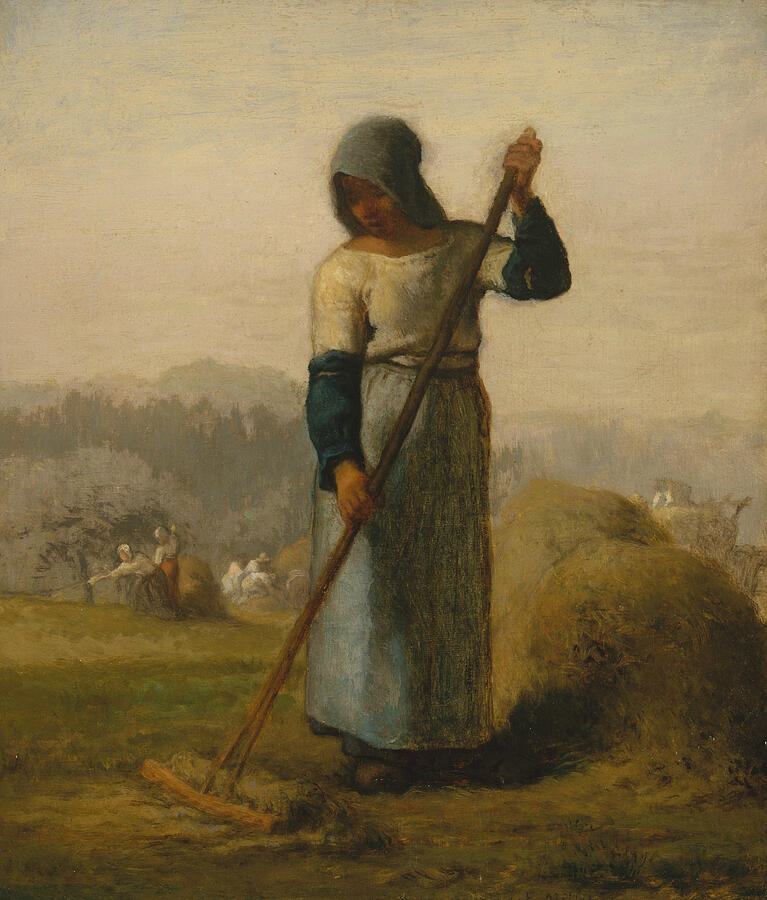 Woman with a Rake, from 1856-1857 Painting by Jean-Francois Millet