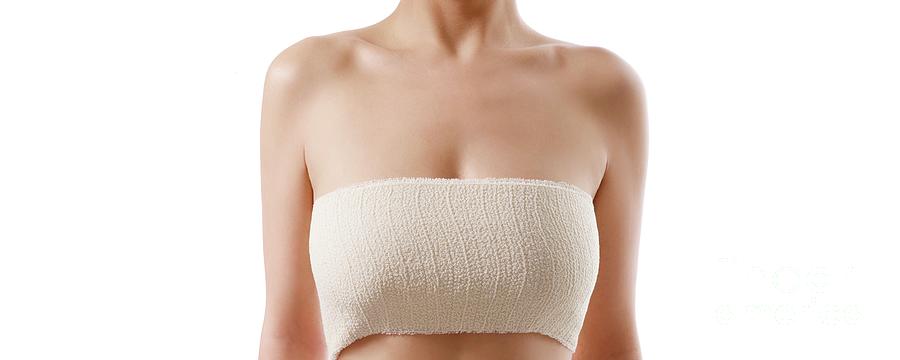 Womans Bandaged Chest 2 By Science Photo Library