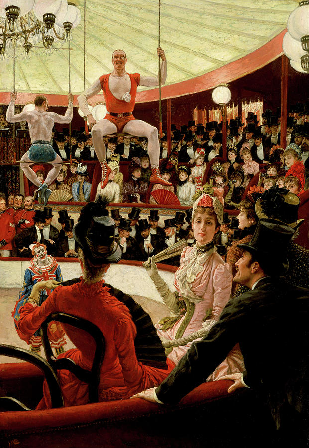 Impressionism Painting - Women of Paris - The Circus Lover #2 by James Tissot