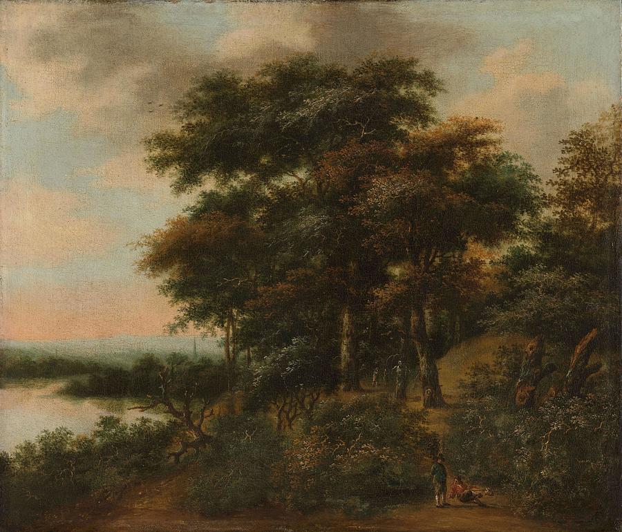 Wooded Landscape. #2 Painting by Anthonie Waterloo
