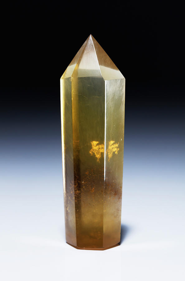 Yellow Fluorite #2 Photograph by GIPhotoStock Images