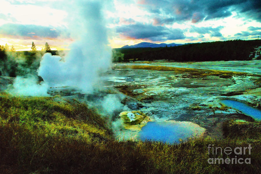 Yellowstone National Park Photograph - Yellowstone Hot Springs #1 by Jeff Swan