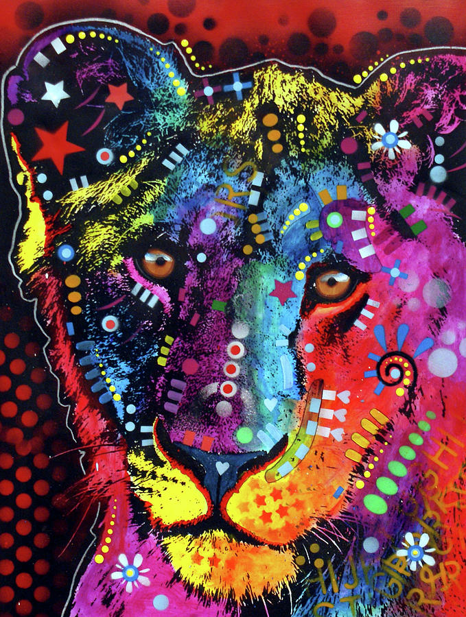 Animal Mixed Media - Young Lion #2 by Dean Russo