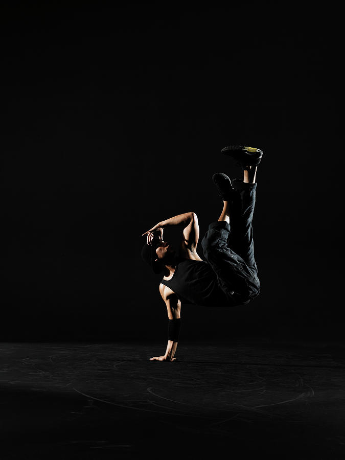 Young Male Breakdancer Balancing On One #2 Photograph by Thomas Barwick