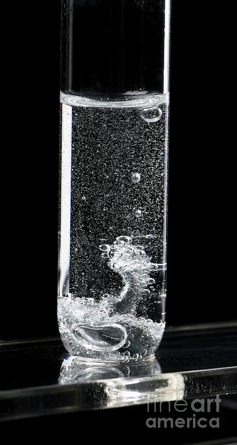 Zinc Reacting With Hydrochloric Acid Photograph By Martyn F Chillmaidscience Photo Library 5761