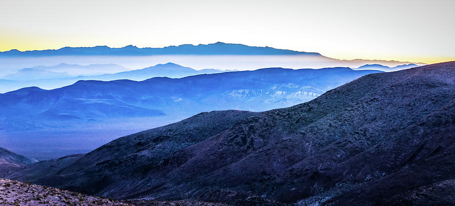 Beautiful Sunrise Over Mountain Layers Over Death Valley Nationa #20 Photograph by Alex Grichenko