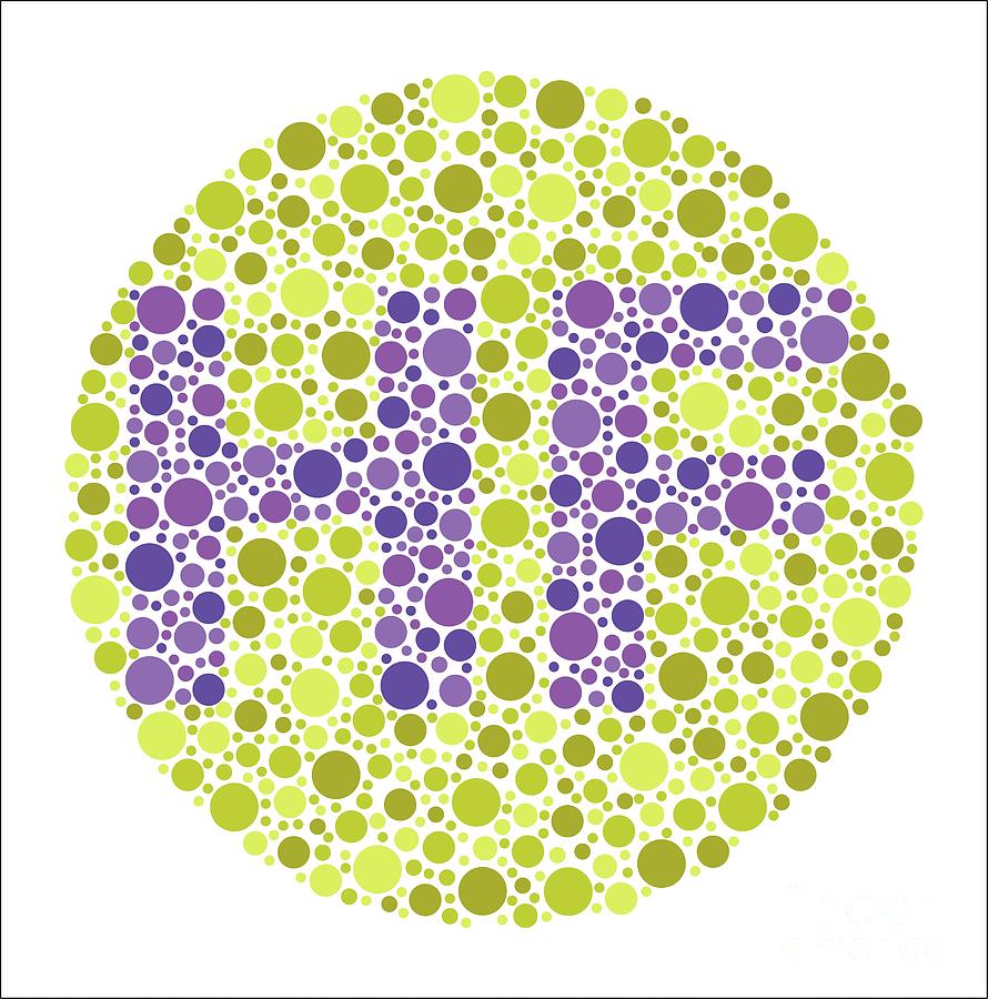 Colour Blindness Test Chart Photograph By Chongqing Tumi Technology Ltdscience Photo Library 5399