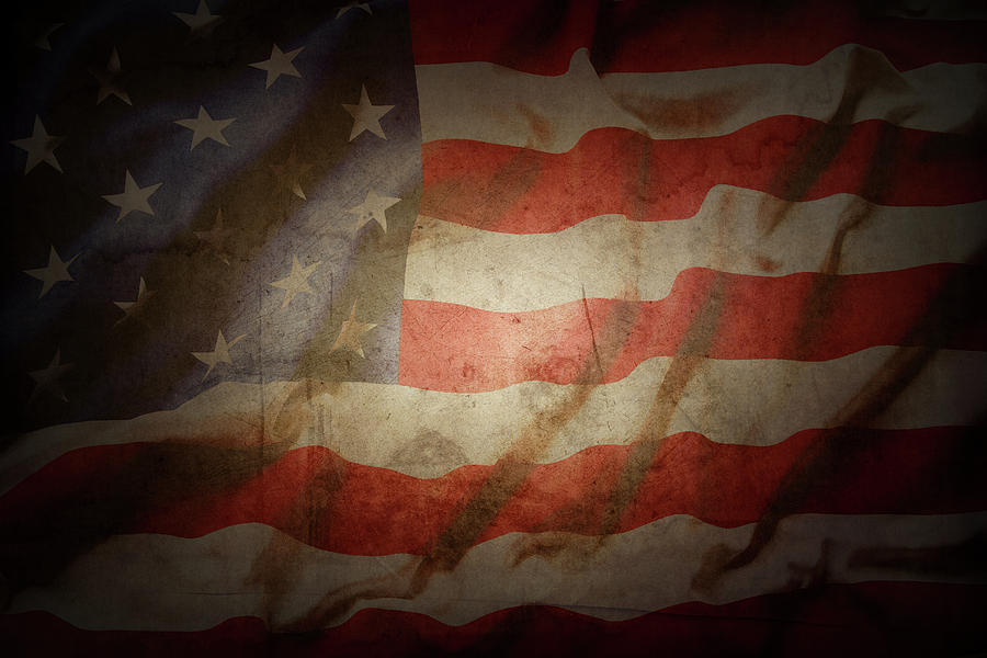American flag No.193 Photograph by Les Cunliffe