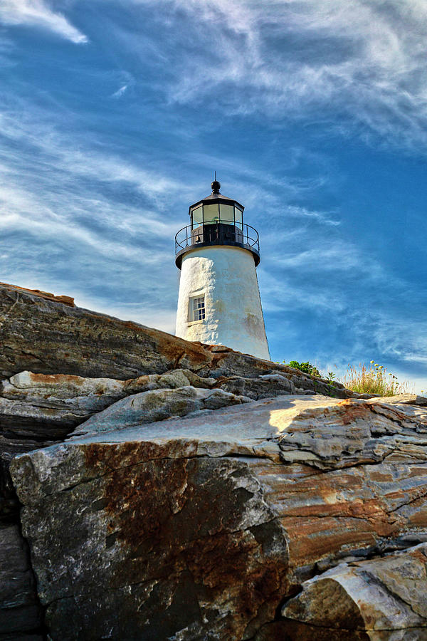 Maine, Bristol, Pemaquid Lighthouse #20 Digital Art by Andres Uribe