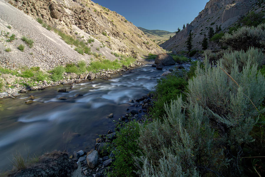 yellowstone river at sunrise near yellowstone park by ALEX GRICHENKO yellowstone river at sunrise near yellowstone park by ALEX GRICHENKO