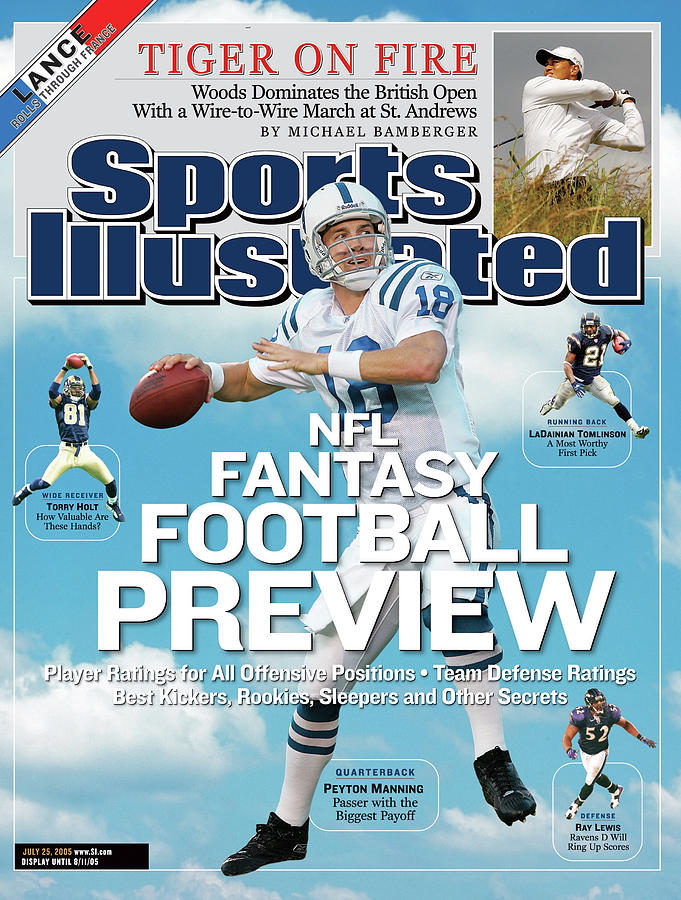 2005 Nfl Fantasy Football Preview Issue Sports Illustrated Cover Photograph by Sports Illustrated