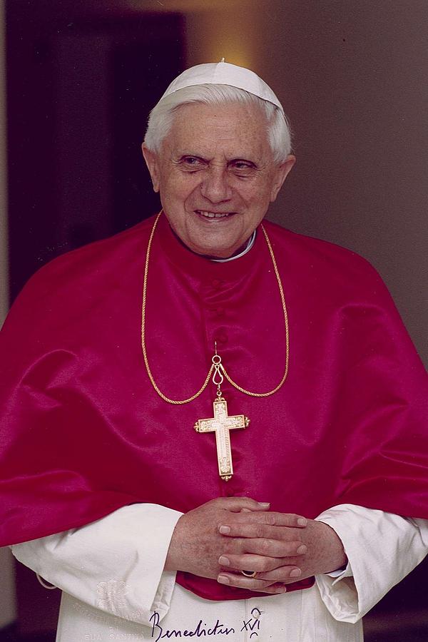 2005 Pope Benedict XVI Signed Photo Photograph by Redemption Road