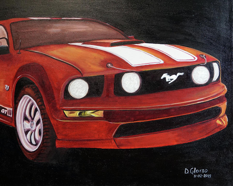 2008 Mustang GT Painting by Dean Glorso