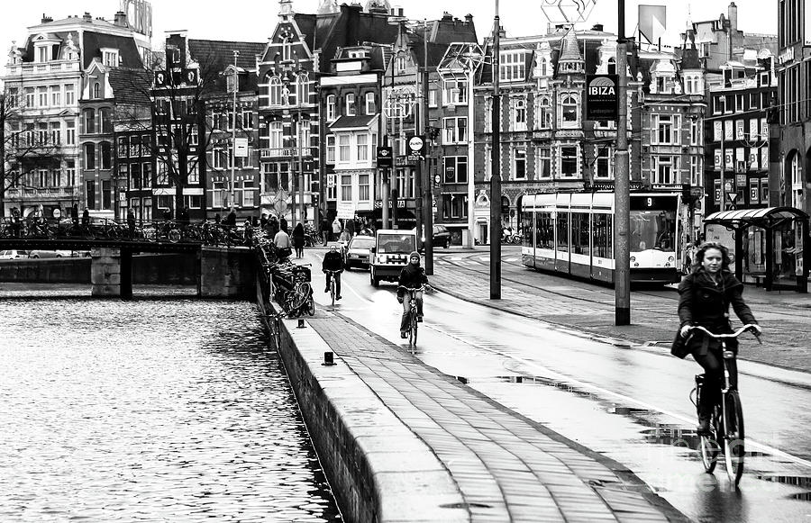 2009 Amsterdam Bike Lane Photograph by John Rizzuto