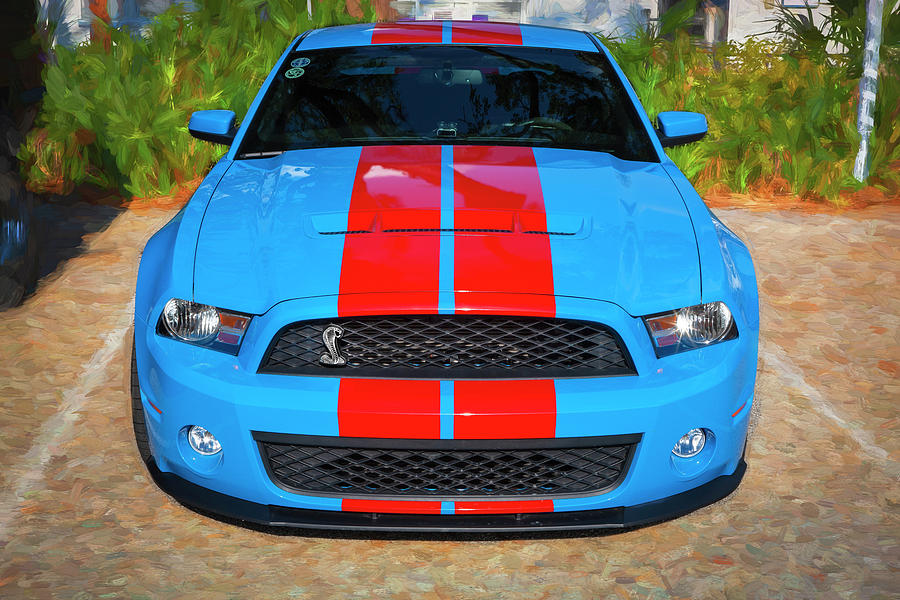 2010 Ford Shelby Mustang GT500 Super Snake 750HP 003 Photograph by Rich Franco