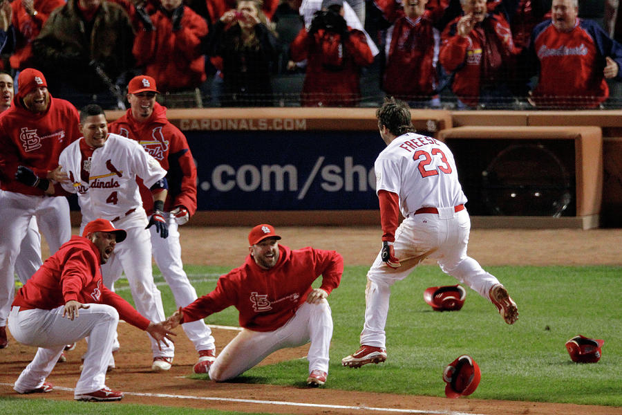 2011 World Series Game 6 - Texas Photograph by Rob Carr 2011 World Series Game 6 - Texas Photograph by Rob Carr