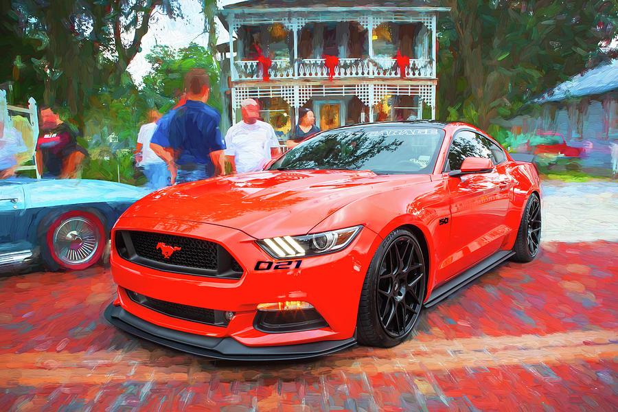 2016 Ford Mustang Pettys Garage 002 Photograph by Rich Franco