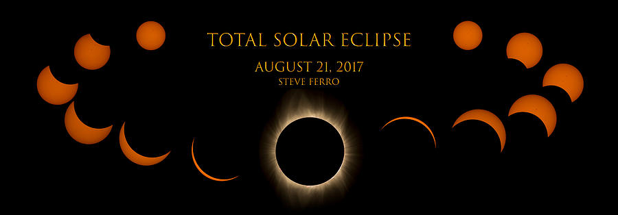2017 Total Solar Eclipse Collage Photograph by Steve Ferro