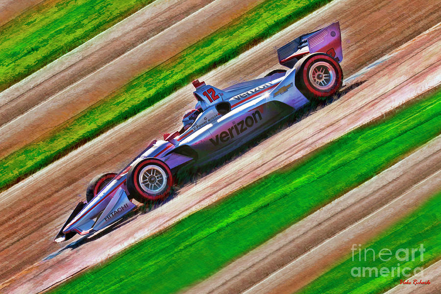 2018 Indy Car Winner Will Power Verizon Chevroletr Photograph by Blake Richards