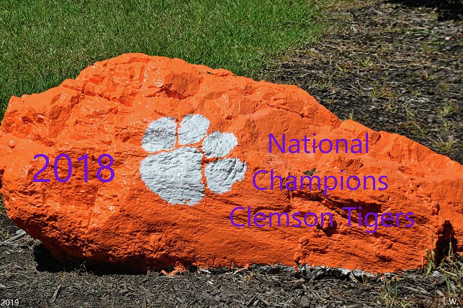 2018 National Champions Clemson Tigers Photograph by Lisa Wooten