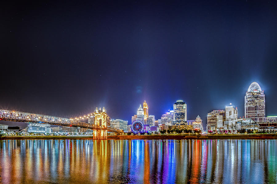2019 Cincinnati Ohio Skyline Photograph by Dave Morgan