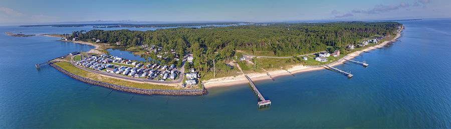 Piankatank River Photograph - 2019 Gynns Island Pano by Tredegar DroneWorks Piankatank River Photograph - 2019 Gynns Island Pano by Tredegar DroneWorks