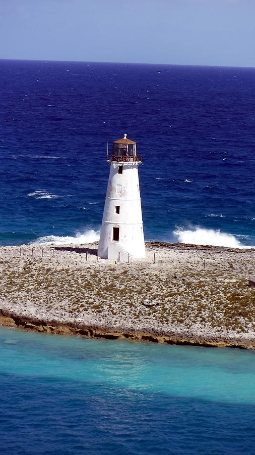 Turquoise Waters at The Hog Island Lighthouse Bahamas Photograph by ...