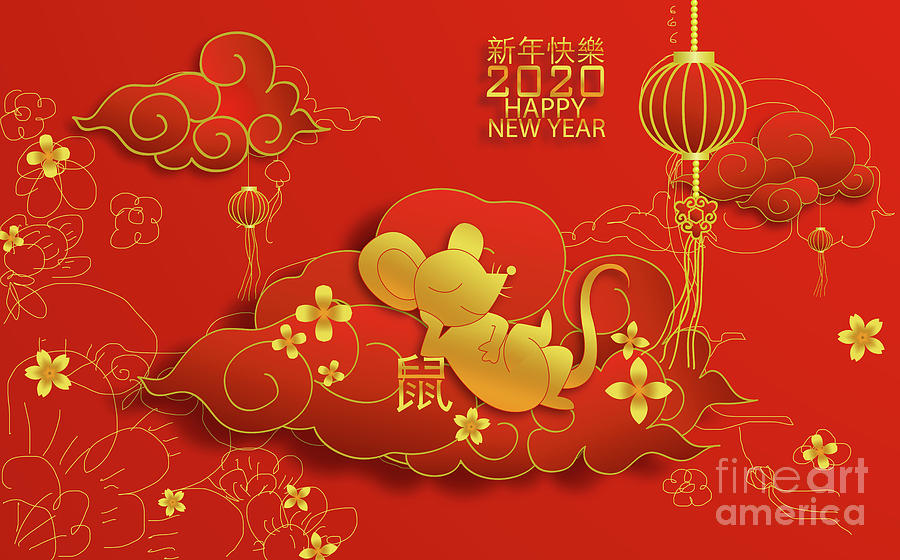 2020 Chinese new year and happy rat on sketch by ATIKETTA SANGASAENG 2020 Chinese new year and happy rat on sketch by ATIKETTA SANGASAENG