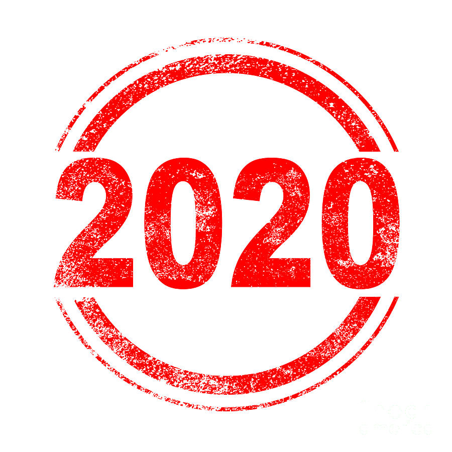 2020 Red Ink Stamp Digital Art by Bigalbaloo Stock - Fine Art America