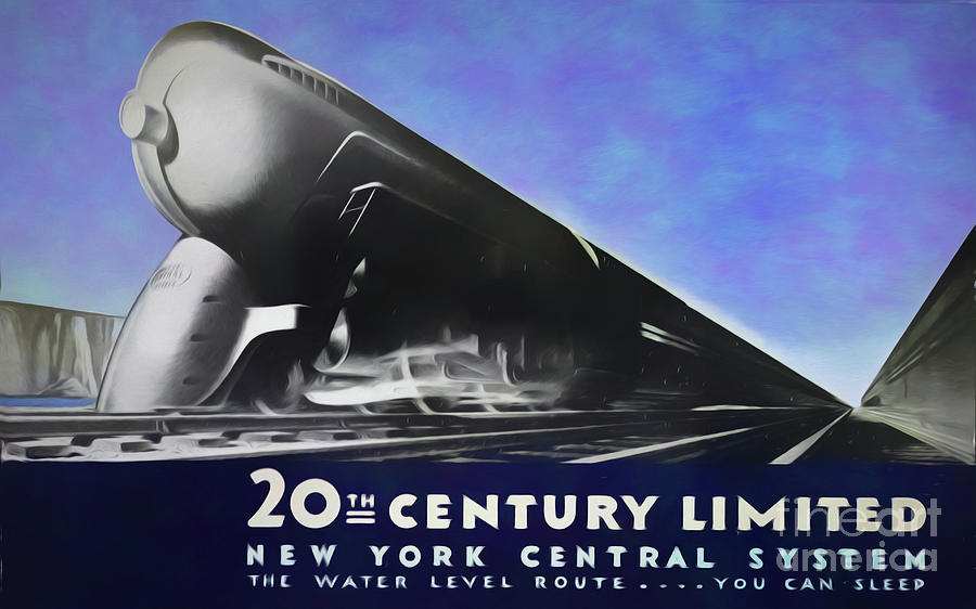 20th Century Train Digital Art by Steven Parker
