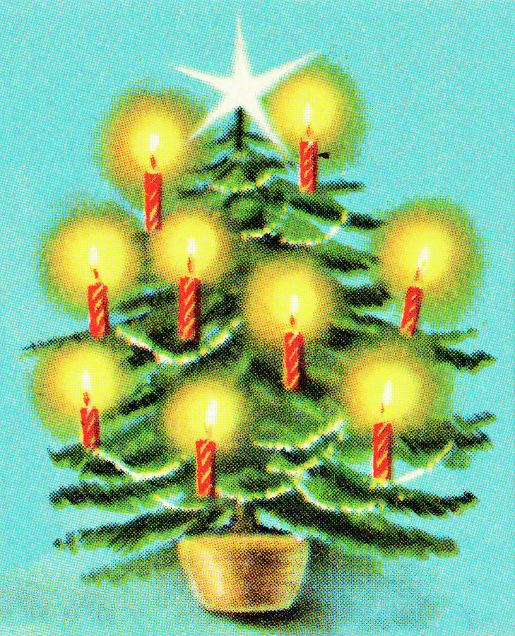 Christmas Drawing - Christmas tree #21 by CSA Images