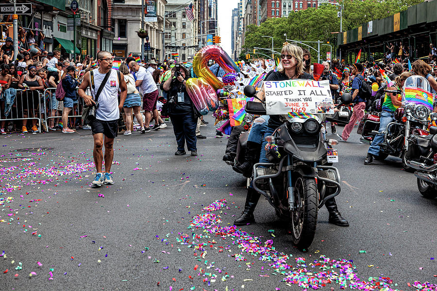 Gay Pride Parade NYC 6_30_2019 - 50th Anniversary 0f Stonewall R #21 Photograph by Robert Ullmann