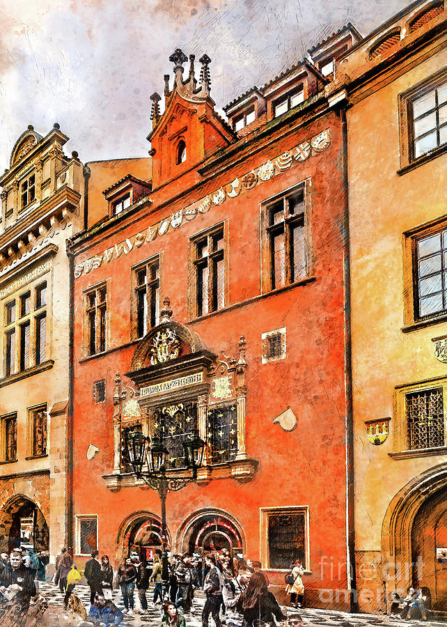 Praha city art #21 Digital Art by Justyna Jaszke JBJart
