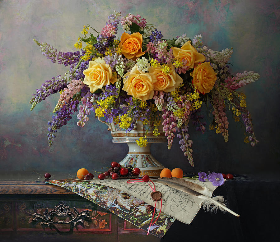 Still Life With Flowers #21 Photograph by Andrey Morozov