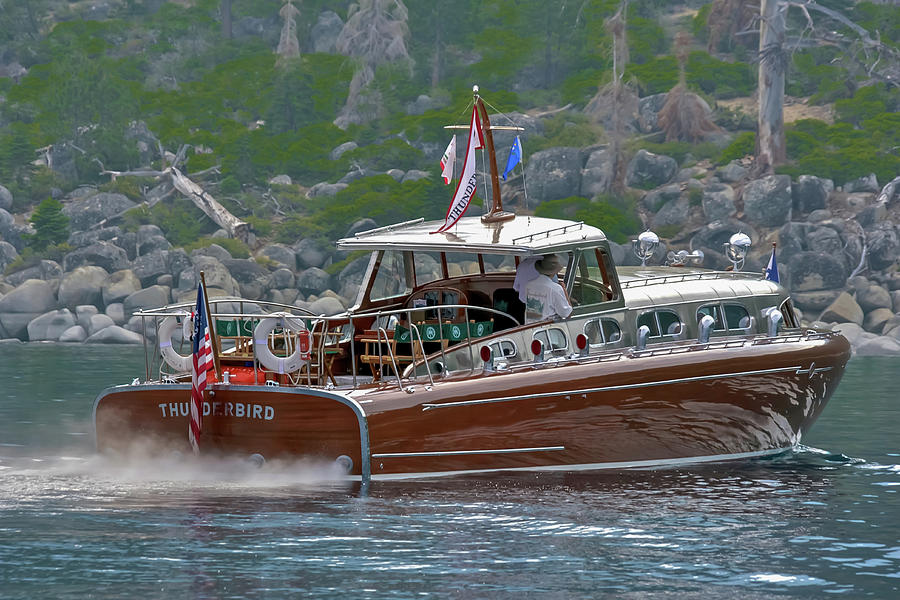 Boat Photograph - Thunderbird Yacht #25 by Steven Lapkin