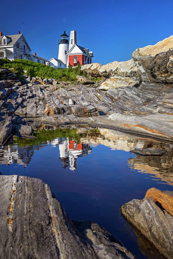 Lighthouse, Pemaquid, Maine #22 Digital Art by Claudia Uripos