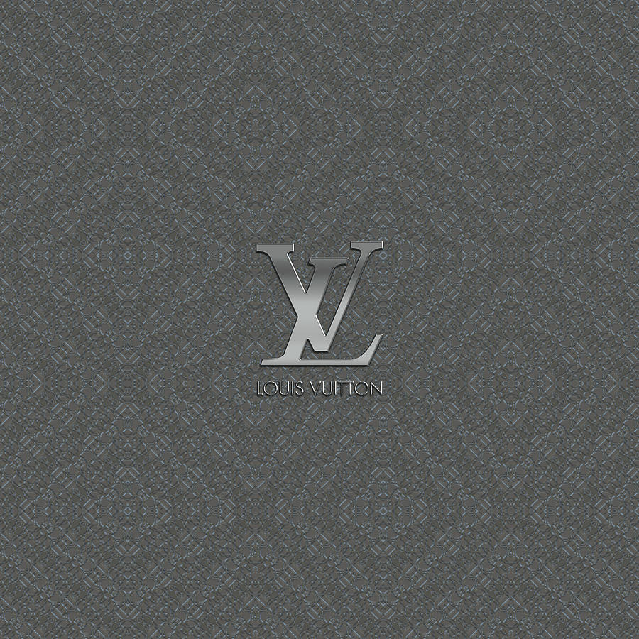 Louis Vuitton Logo Dripping Art Print Poster Black by Carma Zoe